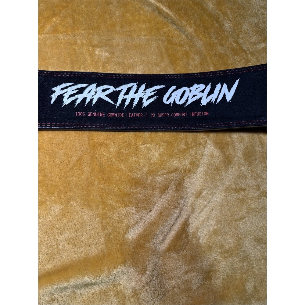 Fear The Goblin powerlifting belt. 100% Cowhide Leather. 10mm, L. Never Used It